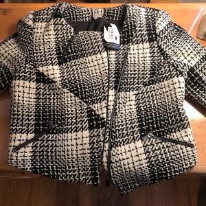 Haute Hippie Tweed Moto Jacket